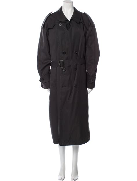 dior trench coat 2021|Trench Coat with Bandana Collar Black Wool Twill .